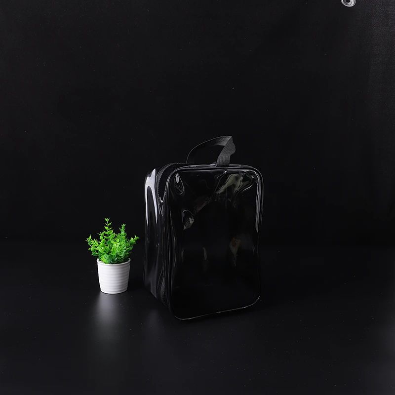 Black PVC Shopping Bag