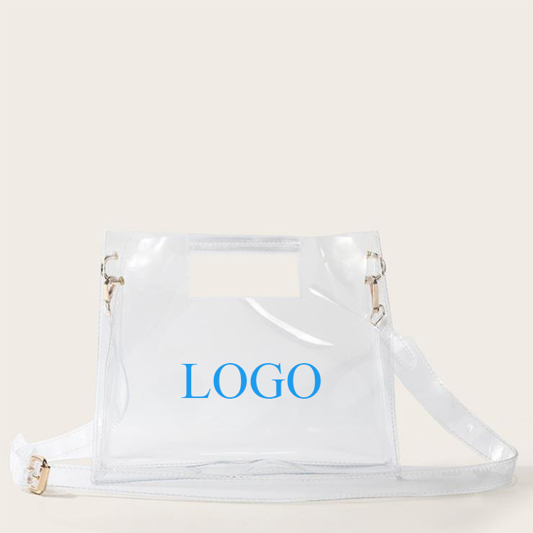 clear pvc plastic crossbody bag