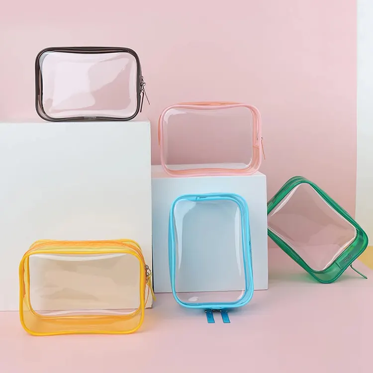 Color Clear Makeup Pvc Bag