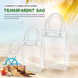 PVC  Beach  Custom size clear handbag