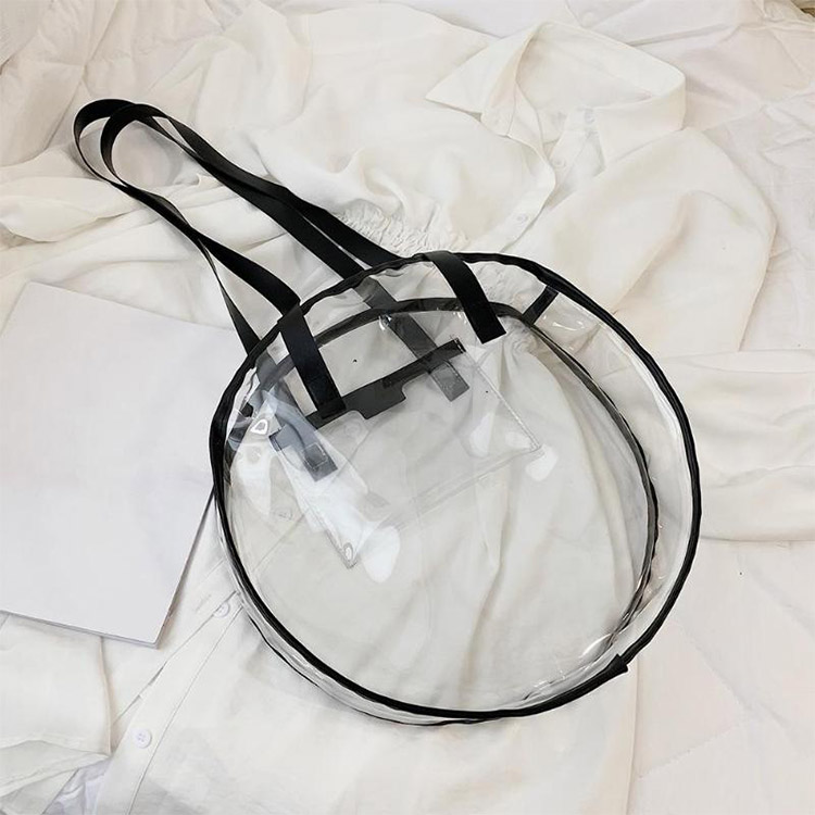 pvc transparent clear bag handbags