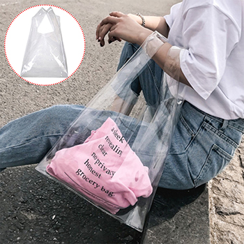 Transparent PVC for Women Casual Tote Bag