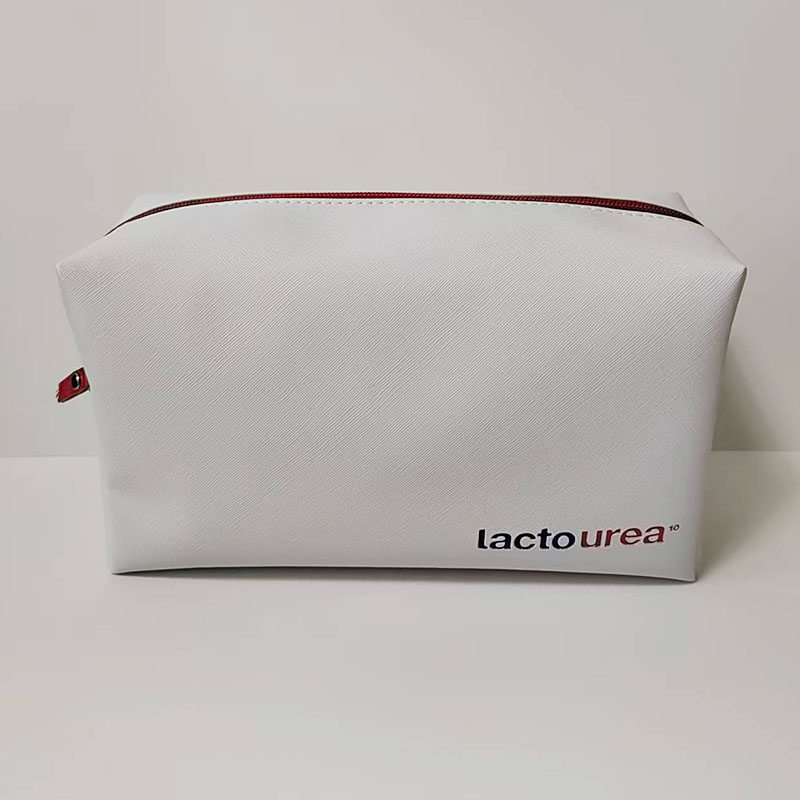 White PU Zipper Bag